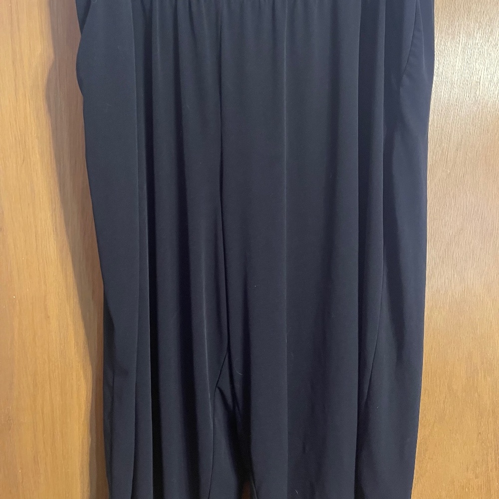 Wide Leg Capri Dress Pants